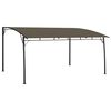 vidaXL Toldo para-sol de jardim 4x3x2,55 m cinzento-acastanhado