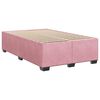 vidaXL Estrutura de cama 120x200 cm veludo rosa