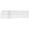 vidaXL Canil de Cachorro 4 unid. Prateado 8 x 2 x 2 m A&ccedil;o galvanizado