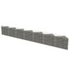 vidaXL Muro gabi&atilde;o em a&ccedil;o galvanizado 450x30x50 cm