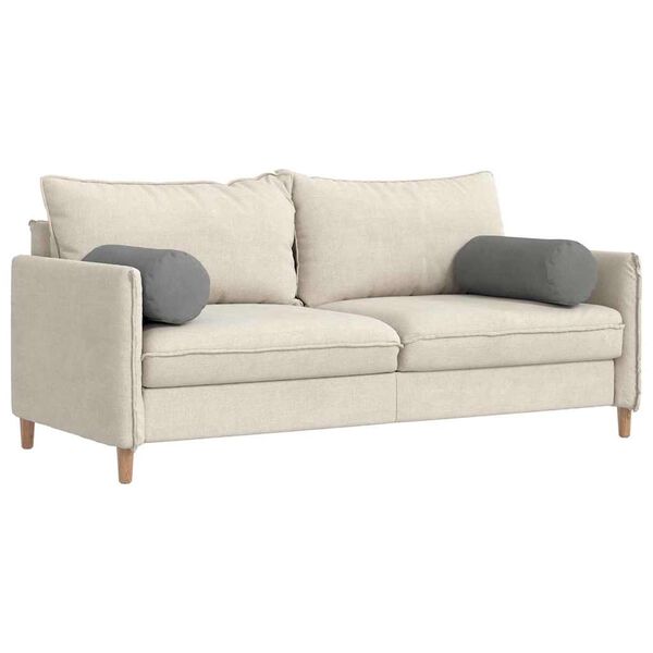 vidaXL Almofadas de Apoio 2 pcs Cinza Escuro Ø 25 x 70 cm