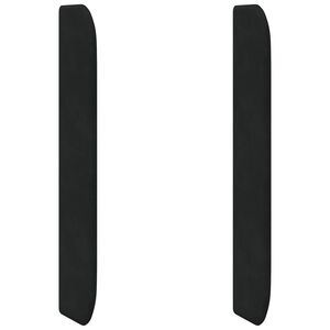 vidaXL Orelha de Cabeceira Preto 80 x 16 x 4 cm Veludo