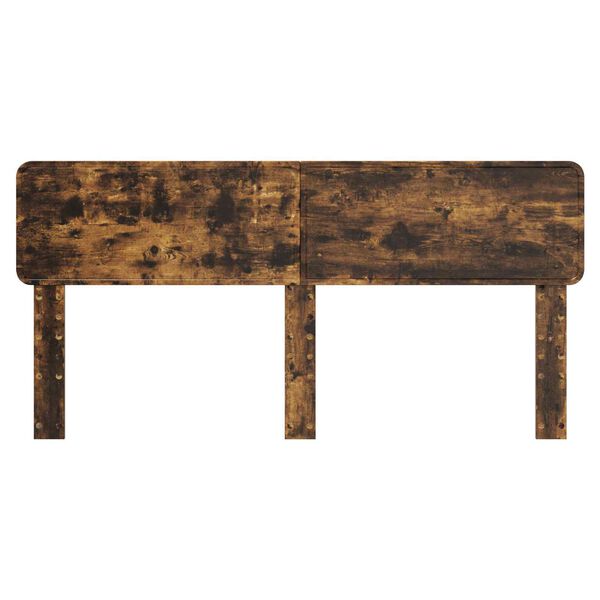 vidaXL Cabeceira Carvalho Defumado 200 cm Madeira processada