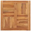 vidaXL Tampo de mesa 70x70x2,5 cm madeira de teca maci&ccedil;a