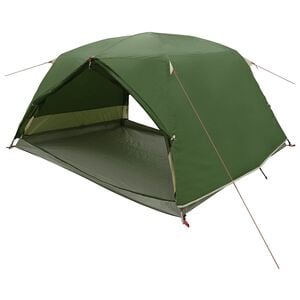 vidaXL Barraca para Caminhadas Verde 4 pessoas