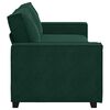 vidaXL Sof&aacute; de 3 lugares 220x78x84 cm veludo verde-escuro