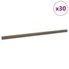 vidaXL Perfis para degraus 30 pcs Castanho 67 x 3.5 x 3 cm Alum&iacute;nio