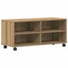 vidaXL Gabinete para TV 90 x 35 x 40,5 cm Castanho Madeira processada