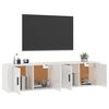 vidaXL M&oacute;veis de TV de parede 2 pcs 80x34,5x40 cm branco brilhante