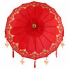 vidaXL Parasol Balin&ecirc;s com Base Vermelho 95 x 95 x 260 cm