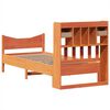 vidaXL Cama sem colch&atilde;o 75x190 cm madeira de pinho maci&ccedil;a castanho-mel