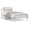 vidaXL Cama sem colch&atilde;o 100x200 cm madeira de pinho maci&ccedil;a branco