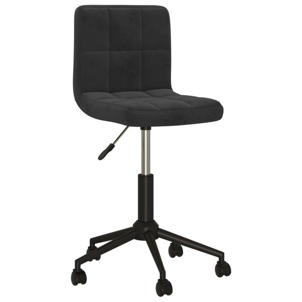 vidaXL Cadeiras de jantar girat&oacute;rias 6 pcs veludo preto