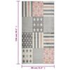 vidaXL Tapete infantil 80x150 cm padr&atilde;o de estrelas rosa