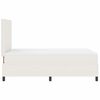vidaXL Cama Box Manual Creme e Branco 193 x 120 x 128 cm