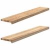 vidaXL Soleiras da janela 2 pcs 110x20x2cm carvalho maci&ccedil;o n&atilde;o tratado