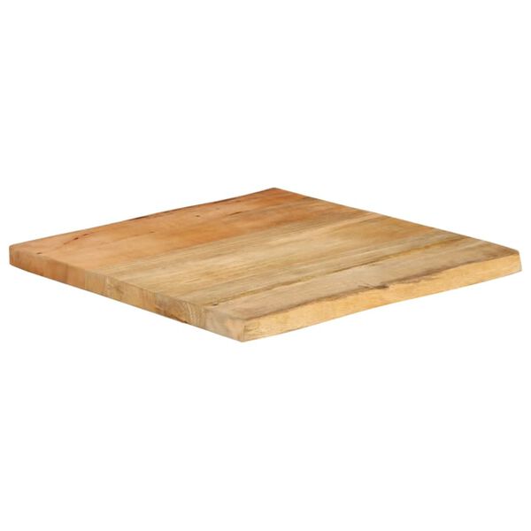 vidaXL Tampo de mesa c/ borda viva 80x80x2,5 cm mangueira maci&ccedil;a