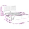 vidaXL Cama com Armazenamento com gaveta Carvalho Sonoma 140 x 200 cm