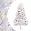 vidaXL &Aacute;rvore de Natal Artificial 300 cm PVC e A&ccedil;o Branco