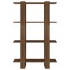 vidaXL Estante/divis&oacute;ria 80x30x123,5 cm cor carvalho castanho
