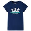 T-shirt para crian&ccedil;a azul-marinho 140