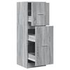 vidaXL Arm&aacute;rio botic&aacute;rio 40x41x118 cm deriv. madeira cinzento sonoma