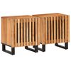 vidaXL Mesas de cabeceira 2 pcs 40x34x46 cm madeira de ac&aacute;cia maci&ccedil;a
