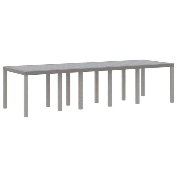 vidaXL Conjunto de Jantar para Jardim 13 pcs Cinzento-claro