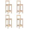 vidaXL 5 pcs conjunto de bar para jardim pinho maci&ccedil;o