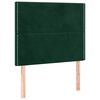 vidaXL Estrutura de cama sem colch&atilde;o 90x200 cm veludo verde-escuro