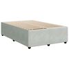 vidaXL Cama boxspring c/ colch&atilde;o 120x200 cm veludo cinzento-claro