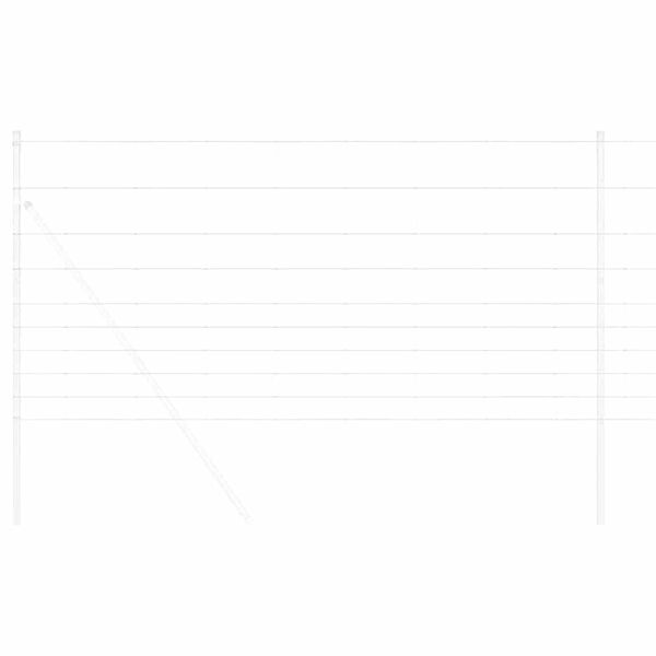vidaXL Cerca de campo Prateado 50 x 1,2 m A&ccedil;o galvanizado