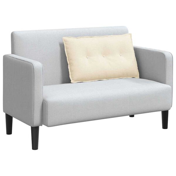 vidaXL Travesseiro para Costas Creme 80 x 50 cm