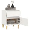 vidaXL Mesa de cabeceira 40x35x50 cm branco