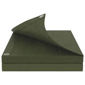 vidaXL Lona com Olhais Verde 2 x 3 m 90 gsm PE