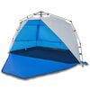 vidaXL Tenda praia 3 pessoas liberta&ccedil;&atilde;o r&aacute;pida imperme&aacute;vel azul ciano