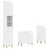vidaXL Conjunto de Arm&aacute;rios para Banheiro com 3 Pe&ccedil;as DELFT