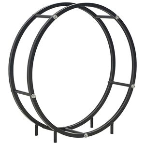 vidaXL Suporte para lenha 70x20x70 cm a&ccedil;o preto