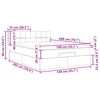 vidaXL Cama otomana com colch&atilde;o 140x200 cm tecido cinzento escuro