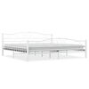 vidaXL Estrutura de cama 200x200 cm metal branco