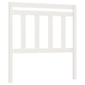 vidaXL Cabeceira de cama 96x4x100 cm pinho maci&ccedil;o branco