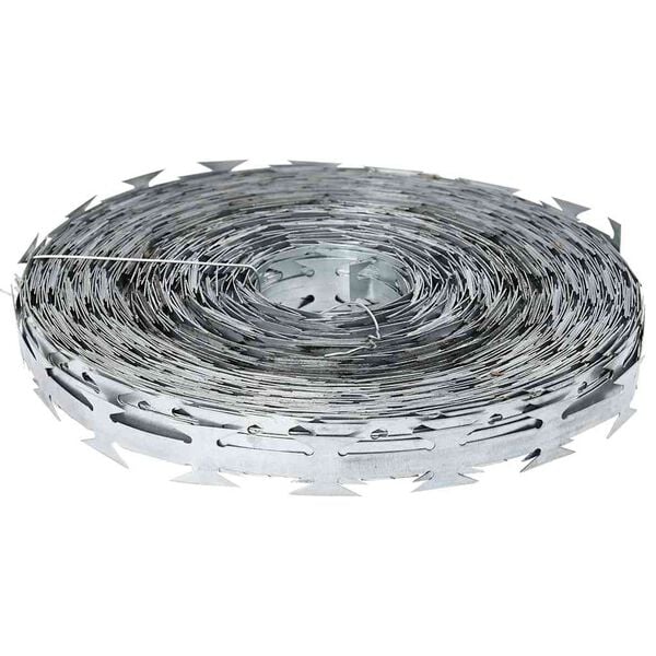 vidaXL Fio Lâmina Prateado 5000 x 1.9 cm Aço galvanizado