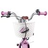 vidaXL Bicicleta Infantil 18 Polegadas para 5-7 anos Rosa Claro