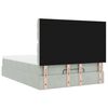 vidaXL Estrutura cama otomana colch&otilde;es 140x200cm veludo cinzento claro