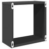 vidaXL Prateleiras de parede forma de cubo 6 pcs 30x15x30 cm cinzento