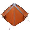 vidaXL Tenda Teepee com telhado Cinza e Laranja 490 x 410 x 210 cm