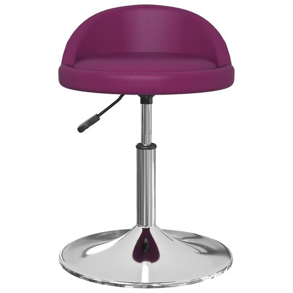 vidaXL Cadeiras de jantar girat&oacute;rias 2 pcs couro artificial roxo
