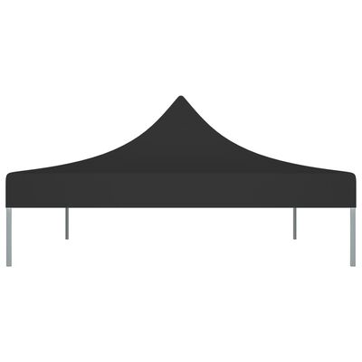 vidaXL Teto para tenda de festas 4x3 m 270 g/m² preto