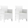 vidaXL Cadeira de Jardim 2 pcs Branco 53 x 49 x 85 cm Polipropileno