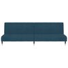 vidaXL Sof&aacute;-cama de 2 lugares veludo azul